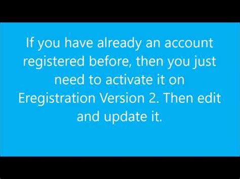 How to activate your account on eRegistration Version 2 POEA.